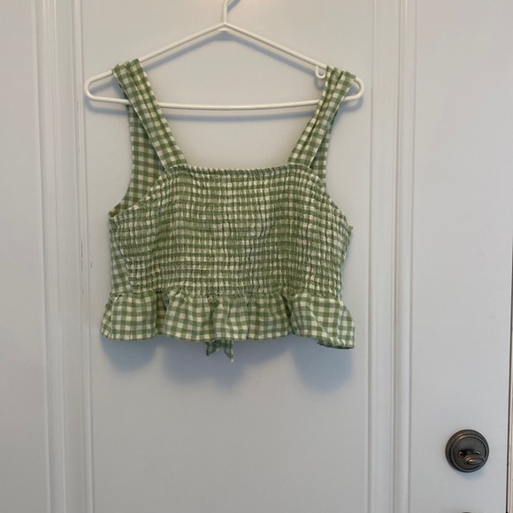 American Eagle checkered crop top - Picture 1 of 3